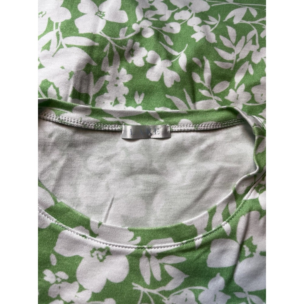 Lake Pimano Short Set Pajama S Green Floral Print - Picture 7 of 8